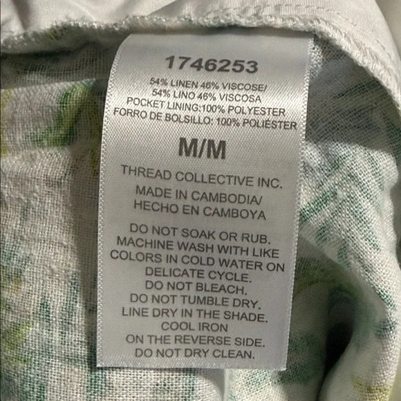 Ellen Tracy women’s size medium linen wrap floral mini skort new summer beach - Picture 10 of 12